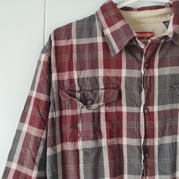 Wrangler Long Sleeve Plaid Shirt - Picture 6 of 8